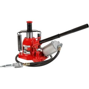 AFF Bottle Jack, Hydraulic Air Car Lift with Welded Tank and Frame - 20 Ton, Extra Thick Base, Dual Throttle Return Spring, Durable, Heavy Duty, Specially Engineered Air Motor, 5620SD