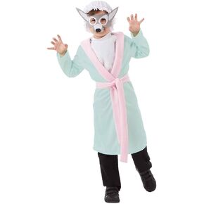 fun shack Granny Wolf Costume Kids, Kids Wolf Halloween Costume, Grandma Wolf Costume, Wolf Granny Costume