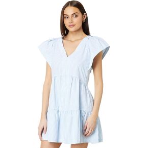 vineyard vines Women's Harbor Tiered Ruffle Sleeve Dress