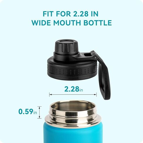 Spout Lid for 12 oz-64 oz Hydro Flask Wide Mouth Sport Water Bottles in Saudi Arabia