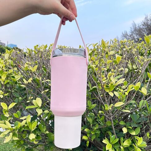 Stanley Cup Accessories: Portable Silicone Cup Holder with Strap for Stanley 40 oz. Tumbler (with Handle) in Saudi Arabia