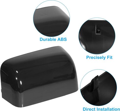 ACROPIX Car Door Mirror Cap Overlay Exterior Mirror Cover Gloss Black Fit for Ford F250 F350 2008-2016 - Pack of 2 in Saudi Arabia