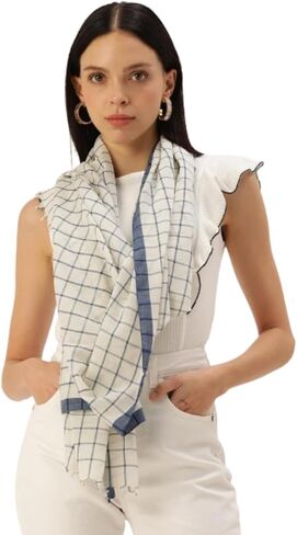 Handmade Scarf for Women, Cotton - Handwoven Scarf For Women in Saudi Arabia