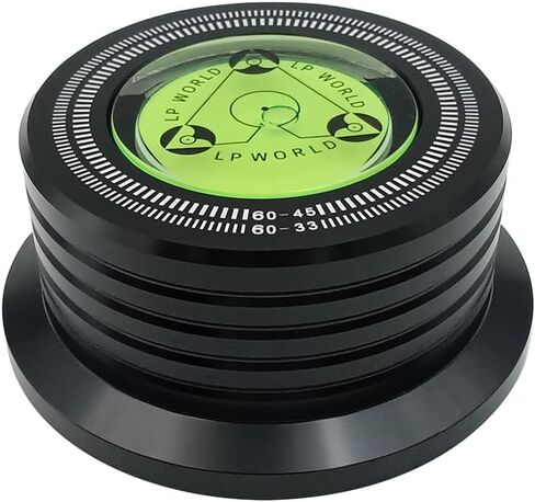 LP530B Record Weight Disc Stabilizer Turntable Level HiFi 3 in 1 Shock-Proof Vinyl Clamp with Bubble Leveling (50Hz, Black) in Saudi Arabia