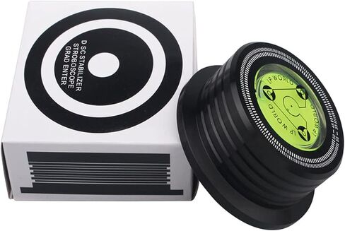 LP530B Record Weight Disc Stabilizer Turntable Level HiFi 3 in 1 Shock-Proof Vinyl Clamp with Bubble Leveling (50Hz, Black) in Saudi Arabia