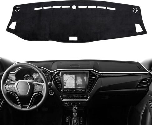 Dash Cover Mat for 2024 Isuzu MU-X D-MAX 2019-2024 Dashboard Cover Suede Sunshade No-Glare Protector Carpet Dashboard Mat 2024 DMAX Accessories (Left-Hand Drive) in Saudi Arabia