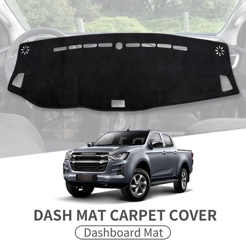 Dash Cover Mat for 2024 Isuzu MU-X D-MAX 2019-2024 Dashboard Cover Suede Sunshade No-Glare Protector Carpet Dashboard Mat 2024 DMAX Accessories (Left-Hand Drive) in Saudi Arabia