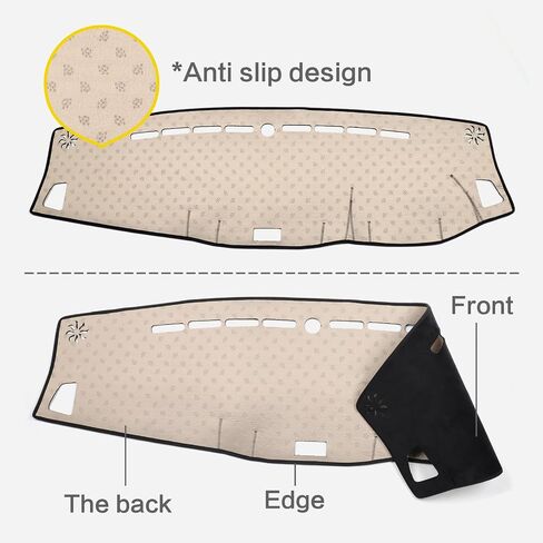 Dash Cover Mat for 2024 Isuzu MU-X D-MAX 2019-2024 Dashboard Cover Suede Sunshade No-Glare Protector Carpet Dashboard Mat 2024 DMAX Accessories (Left-Hand Drive) in Saudi Arabia