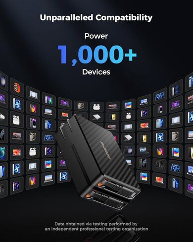 أحدث 2024 شاحن حائط قابل للسحب PD 65 وات، كتلة شاحن كمبيوتر محمول 2 في 1 USB C مع منافذ متعددة، كابلات قابلة للسحب من النوع C وLightning لأجهزة MacBook Pro/Air وiPad وiPhone وSamsung Galaxy in Kuwait