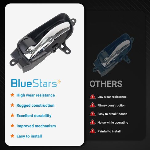 BlueStars 806713TA0D مقبض الباب الداخلي للسائق الأمامي/الخلفي الأيسر - لنيسان ألتيما باثفايندر مورانو تيتان - استبدال 806713TA0A 806713TA0B in Saudi Arabia
