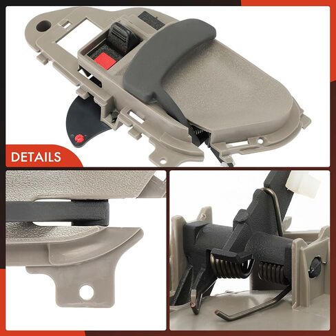 A-Premium Front or Rear Driver Side Interior Door Handle Compatible with Chevrolet Tahoe 1995-2000, C/K 1500 2500 3500 Suburban Pickup & GMC Yukon & Cadillac Escalade, Beige, Replace# 15708043 in Saudi Arabia