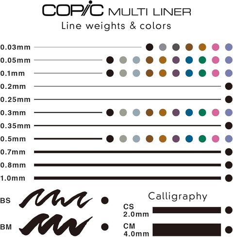 Copic Marker Multi Liner 4 Piece, Brown Set in Saudi Arabia