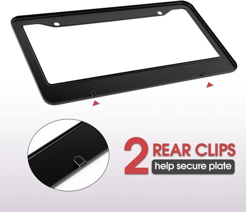 License Plate Frames for 2 PCS Cute Cartoon Metal Tag Frame Stainless Steel Car Front Rear Plate Decor,Quality Aluminum Composite Design Car Accessories with Holes and Screws,12.2x6.3inches in Saudi Arabia