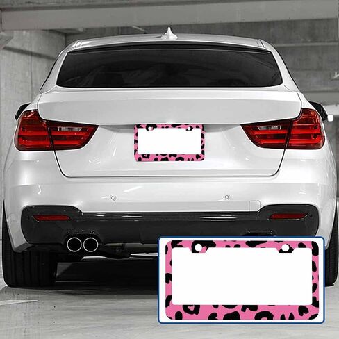 Decorative License Plate Frame Daisy Yellow White Car Tag Cover Aluminum Auto License Plate Holder for Men Women in Saudi Arabia