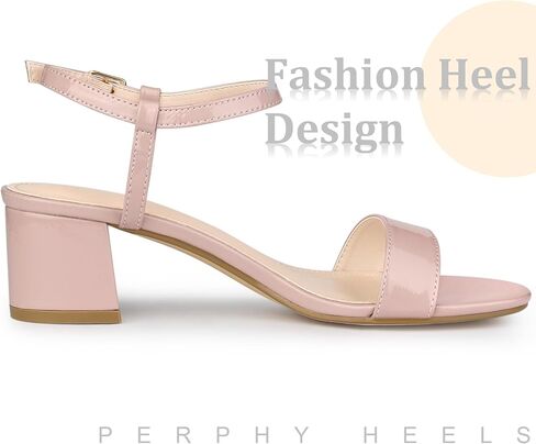 Perphy Open Toe Block Heel Ankle Strap Slingback Sandals for Women in Saudi Arabia