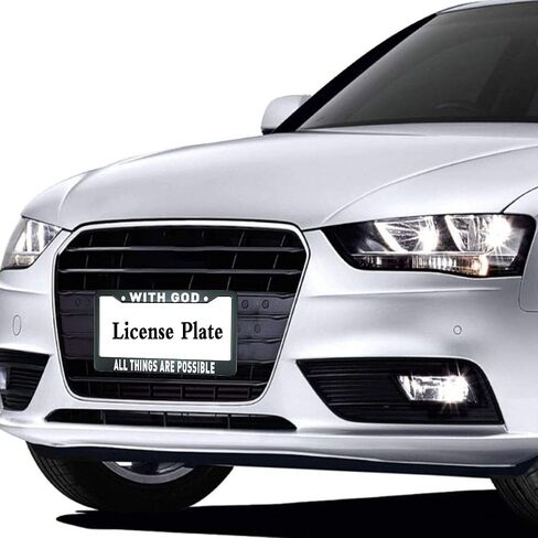 HOSNYE Adventure Awaits License Plate Frame Alpine Travel Enthusiasts Metal License Plate Cover Front Plates Frames Car Tag Frame for Women Men US Vehicles Standard in Saudi Arabia