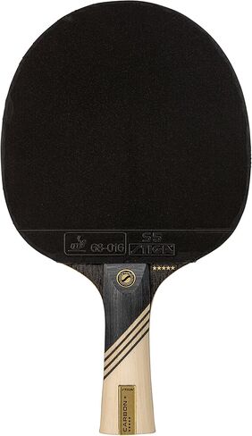 STIGA Carbon+ Ping Pong Paddle – 7-ply Extra Light Carbon Fiber Blade – 2mm Premium Sponge – Concave Pro Handle for Exceptional Grip – Performance Table Tennis Racket for Tournament-Level Play Red in Saudi Arabia