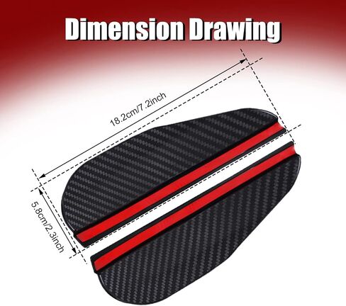 2PCS Rearview Mirror Rain Eyebrow, Rearview Mirror Rain Blocker, General Rearview Mirror Rain Blocker,Suitable for Most Cars, SUV Vehicles in Saudi Arabia