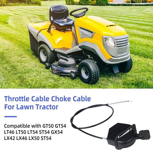Upgrade 946-05098c Throttle Choke Cable Compatible with Cub Cadet Throttle/Choke Cable XT1-LT46 LT50 GT50 GT54 ST54 XT2-LT54 LX46 GX54 Replace 946-05098A 946-05098B 746-05098A in Saudi Arabia