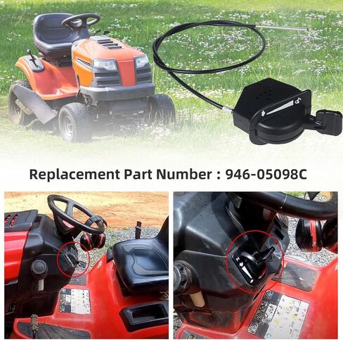 Upgrade 946-05098c Throttle Choke Cable Compatible with Cub Cadet Throttle/Choke Cable XT1-LT46 LT50 GT50 GT54 ST54 XT2-LT54 LX46 GX54 Replace 946-05098A 946-05098B 746-05098A in Saudi Arabia