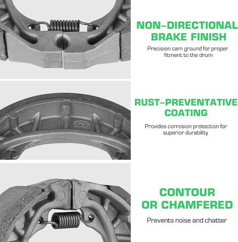 Youxmoto Front Rear Brake Shoes Fit for Honda ATC125M 1984 1985 1986 1987/ ATC 185 185S 1980-1983/ ATC200 ATC 200 M S E ES Big Red 1981-1986 Drum Brake Shoes Pads in Saudi Arabia