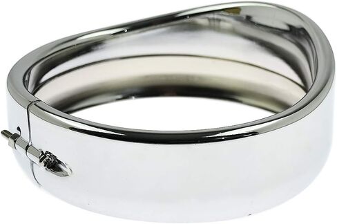 HDBUBALUS 5.75 Inch Visor Headlight Trim Ring 5 3/4" Head Lamp Decorative Ring Fit for Harley Sportster 883 1200 Forty Eight Dyna Softail Chrome 1 Pc in Saudi Arabia