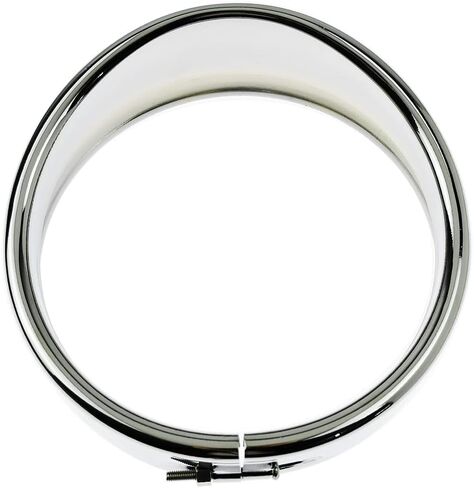 HDBUBALUS 5.75 Inch Visor Headlight Trim Ring 5 3/4" Head Lamp Decorative Ring Fit for Harley Sportster 883 1200 Forty Eight Dyna Softail Chrome 1 Pc in Saudi Arabia