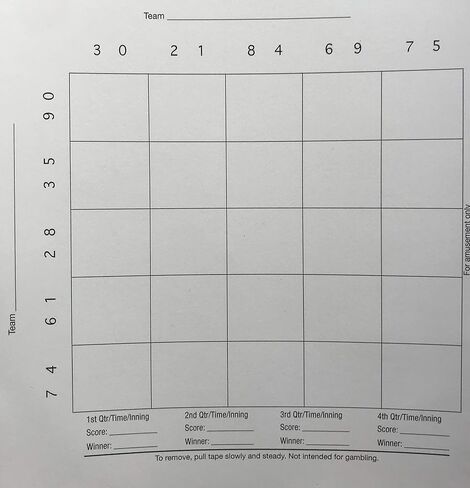 لوحات مربعات كرة القدم ومجموعة بطاقات شريطية مكونة من 10 خطوط تتضمن (20) 25 لوحة ملاءة كرة قدم مربعة و(10) بطاقات شريطية لكرة القدم مكونة من 10 خطوط، مثالية لحمامات كرة القدم، وSuperbowl، وNFL، وجمع التبرعات in Kuwait