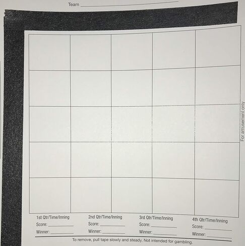 لوحات مربعات كرة القدم ومجموعة بطاقات شريطية مكونة من 10 خطوط تتضمن (20) 25 لوحة ملاءة كرة قدم مربعة و(10) بطاقات شريطية لكرة القدم مكونة من 10 خطوط، مثالية لحمامات كرة القدم، وSuperbowl، وNFL، وجمع التبرعات in Kuwait