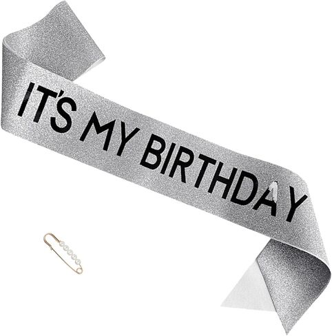 "IT'S MY BIRTHDAY" Sash - Pink Birthday Sash for Women, Birthday Girl Sash Gifts for Birthday Party Supply in Saudi Arabia