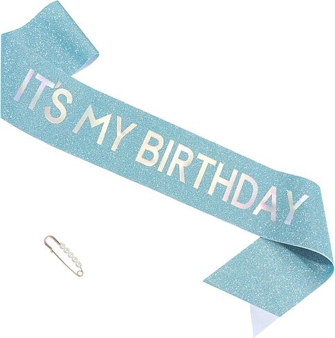 "IT'S MY BIRTHDAY" Sash - Pink Birthday Sash for Women, Birthday Girl Sash Gifts for Birthday Party Supply in Saudi Arabia