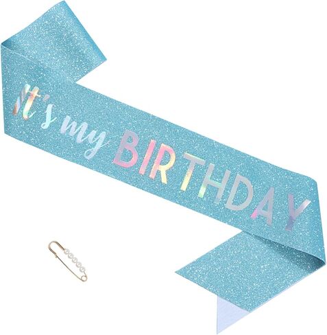 "IT'S MY BIRTHDAY" Sash - Pink Birthday Sash for Women, Birthday Girl Sash Gifts for Birthday Party Supply in Saudi Arabia