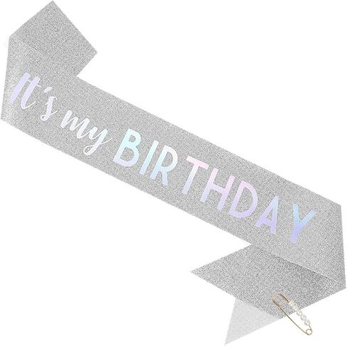 "IT'S MY BIRTHDAY" Sash - Pink Birthday Sash for Women, Birthday Girl Sash Gifts for Birthday Party Supply in Saudi Arabia