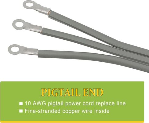EP 3 Prong Dryer Cord, 4 ft 10/3 SRDT, 30Amp Appliance Extension Power Cord, NEMA 14-30, Black in Saudi Arabia