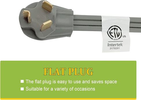 EP 3 Prong Dryer Cord, 4 ft 10/3 SRDT, 30Amp Appliance Extension Power Cord, NEMA 14-30, Black in Saudi Arabia