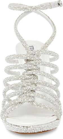 Steve Madden Women's Givinn Heeled Sandal, Pearl, 8 in Saudi Arabia