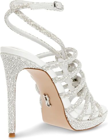 Steve Madden Women's Givinn Heeled Sandal, Pearl, 8 in Saudi Arabia