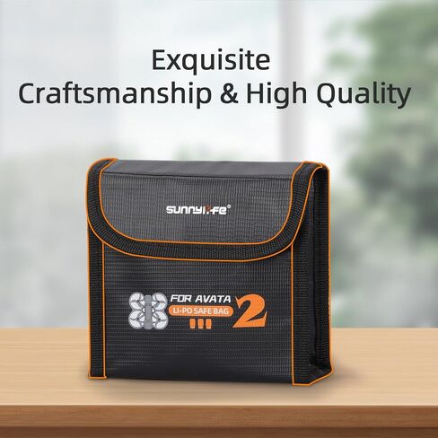 for DJI Avata 2 Lipo Battery Safe Bag, Avata2 Drone Battery Storage Bag, Fireproof & Explosion-Proof Safe Transport Protective Case For DJI Avata2 Accessory (For 3pcs Batteries) in Saudi Arabia