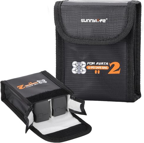 for DJI Avata 2 Lipo Battery Safe Bag, Avata2 Drone Battery Storage Bag, Fireproof & Explosion-Proof Safe Transport Protective Case For DJI Avata2 Accessory (For 3pcs Batteries) in Saudi Arabia