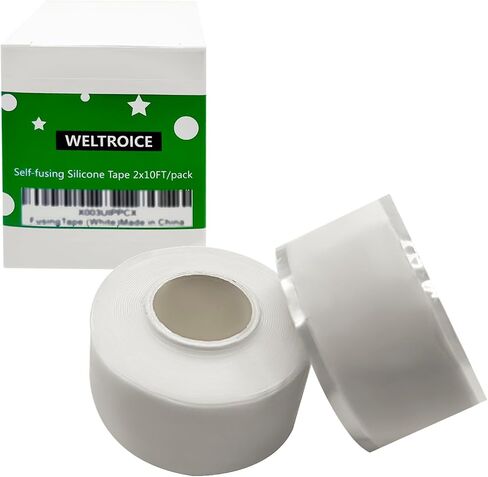 SELF-fusing Silicone Tape Black for Emergency Smooth Garden Hose Repair & increasing infriction for hand levers or bicycle repair, 2 Rolls of 1 inch by 10 FT Each in Saudi Arabia