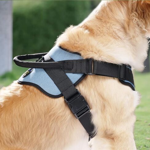 COODEO Dog Harness, No Choke Dog Harness with Handle for Training, Escape Proof Dog Harness for Outdoor Walking, No Pull Dog Harness Breathable, Adjustable Soft Padded Dog Vest (X-Large) in Saudi Arabia
