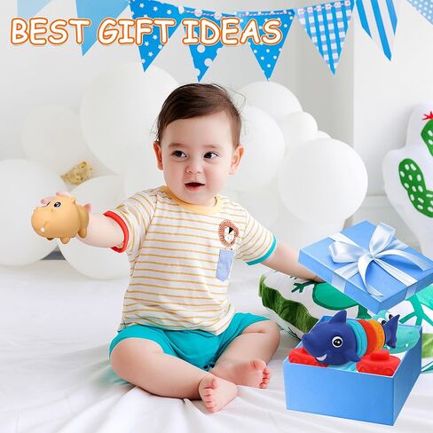 Baby Stacking Blocks Toys-Montessori Toys-Squeeze Sensory Toys-Soft Teething Toy, Stacking & Building Toys for Babies 18+ Months, Birthday Gift for Baby Boys Girl in Kuwait