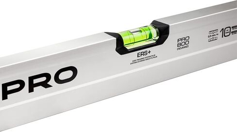 PRO800 Spirit Level 32-inch(80cm) Anodized Silver with ERS+ Easy Reading System - Accurate Leveler Spirit Tool with Ergonomic Profile Anti Shock Absorber in Saudi Arabia