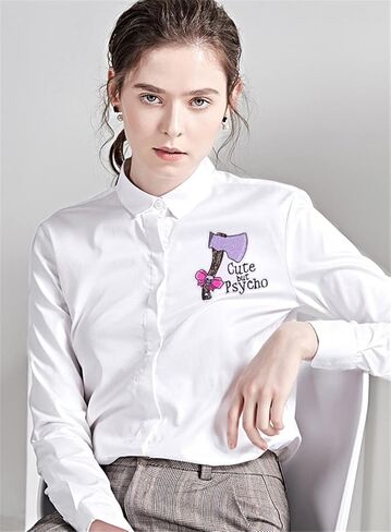 لطيف ولكن النفسية شارة مطرّزة الفأس مع القوس الجمجمة خياطة الحديد على التصحيح على الملابس أكياس قبعة الجينز شريط شارات ملصقات Applique بها بنفسك زين in Kuwait