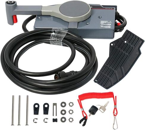 NovelBee Side Mount Remote Control Box with 10 pins Wire Harness and Cable 16FT for Yamaha Outboard Motors Steering System (Right Hand) 703-48205 in Saudi Arabia