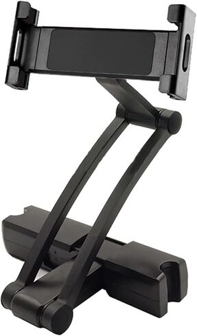 MOSHOU مسند رأس السيارة قابل للتعديل للهاتف وحامل ipad، المقعد الخلفي العالمي للكمبيوتر اللوحي حامل الهاتف الخلوي 360 درجة زاوية دوارة قابلة للتعديل قابلة للتمدد لأجهزة iPad والهاتف، 5-11 بوصة لوحي in Kuwait