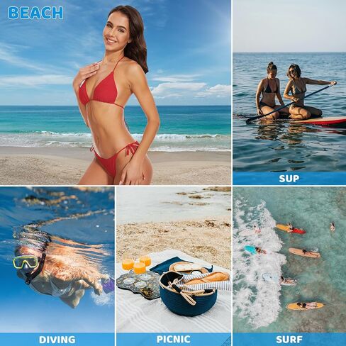 Women Two Piece Bikini Swimsuit Halter Triangle Top, String Tie Side Sexy Swimwear Bathing Suits in Saudi Arabia