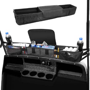 No Drilling Golf Cart Front Basket Inner Storage/Tray for EZGO TXT, Club Car DS & Precedent Yamaha Golf Carts, 13L Large Golf Cart Organizer with Plenty of Room for ltems