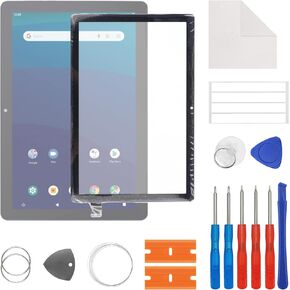 Display Glass, Front Glass, Outer Screen Lens Replacement, Compatible with ONN 10.1" Gen 3 Surf 2022 Tablet 100071485/Onn 10.1 inch Tablet 100092980 with Free Repair Tools Kit.(No LCD Display)