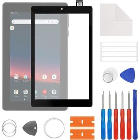 Display Glass, Front Glass, Outer Screen Lens Replacement, Compatible with ONN Gen 3 Surf 2022 Tablet 100071483 8 inch with Free Repair Tools Kit.(No LCD Display)
